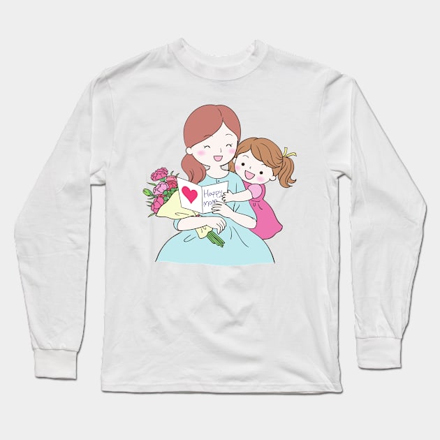 mothers day gift Long Sleeve T-Shirt by Mdath